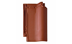 Керамическая черепица рядовая BRAAS Рубин 11V натуральный красный