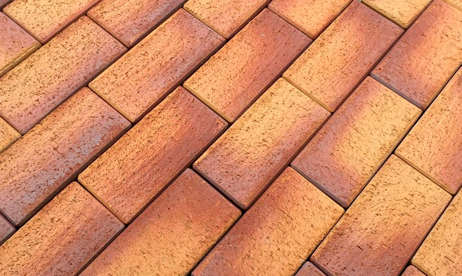 Тротуарная клинкерная брусчатка Feldhaus Klinker P249 KF areno ferrum, 200*100*45 мм