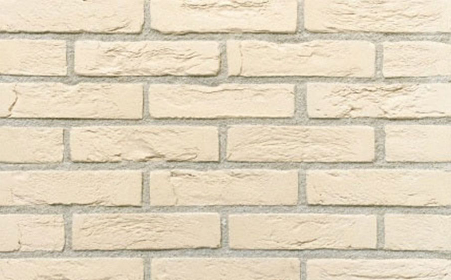 Кирпич облицовочный ручной формовки Terca Wit (50mm VILLAGE WIT WF), 210*100*50 мм