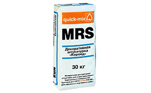 Минеральная декоративная штукатурка quick-mix MRS 1,5 мм "короед", 30 кг
