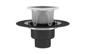 Кровельная воронка TERMOCLIP тип ВФО-ТД2 обогреваемая с обжимным фланцем, 110*450 мм