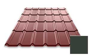 Металлочерепица Ruukki Decorrey, цвет RR23 темно-серый