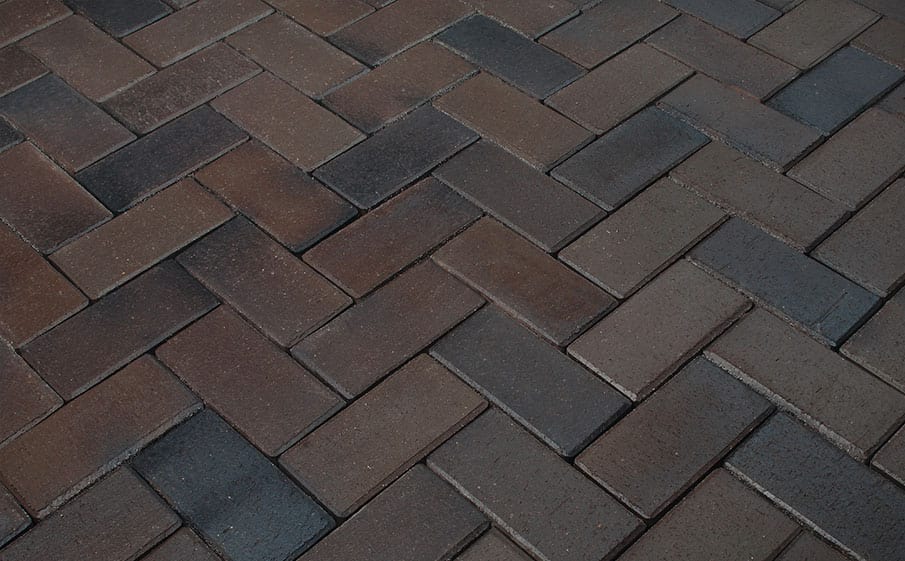 Тротуарная клинкерная брусчатка Penter Titan braun-anthrazit, 240x118x52 мм