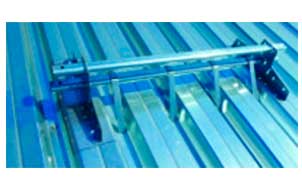 Комплект трубчатого снегозадержания BORGE 1 м для профнастила H-114 , терракотовый