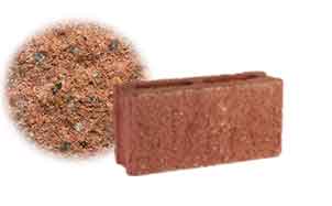 Облицовочный бетонный камень рядовой Меликонполар СКЦ 2Л-4 гранитный, 390*120*188 мм