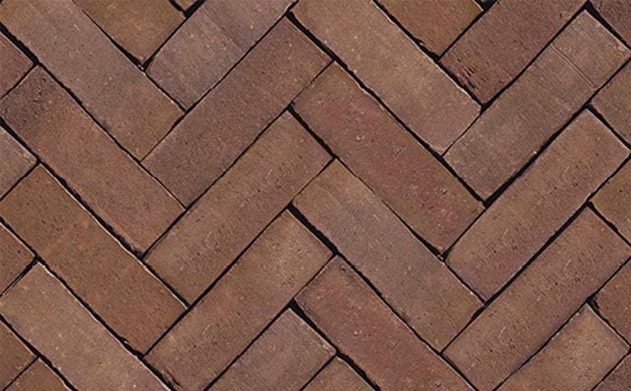 Клинкерная тротуарная брусчатка ручной формовки Penter Mastiek wasserstrich bruin-zwart, 200х65х85 мм