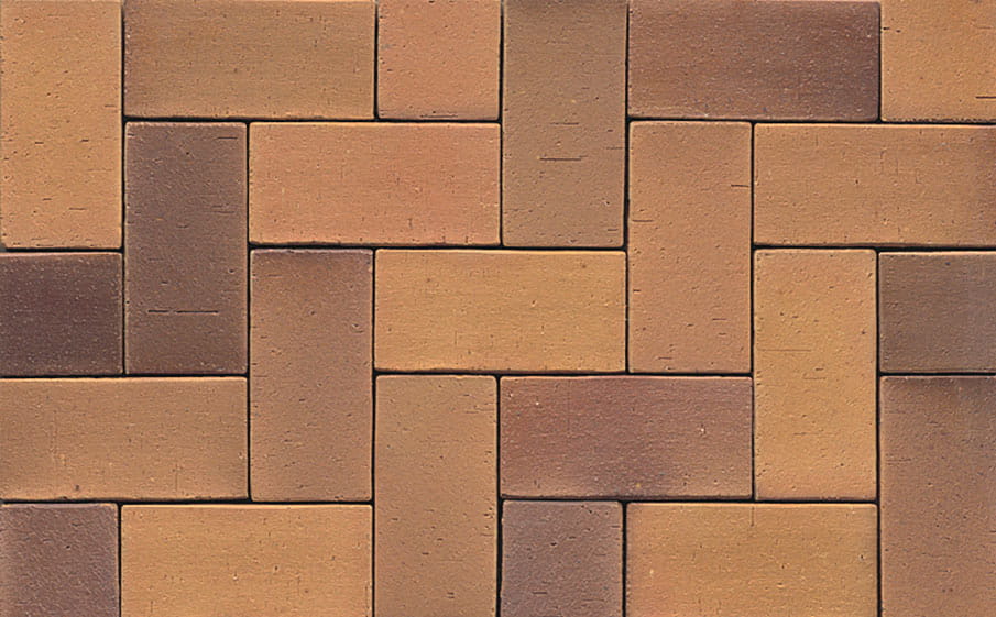 Тротуарная клинкерная брусчатка Muhr №08S Lachsrot spezial, 290*90*52 мм