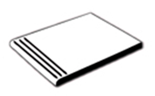 Клинкерная ступень с насечками ABC Quaranit Borkum, 300*240*12 мм