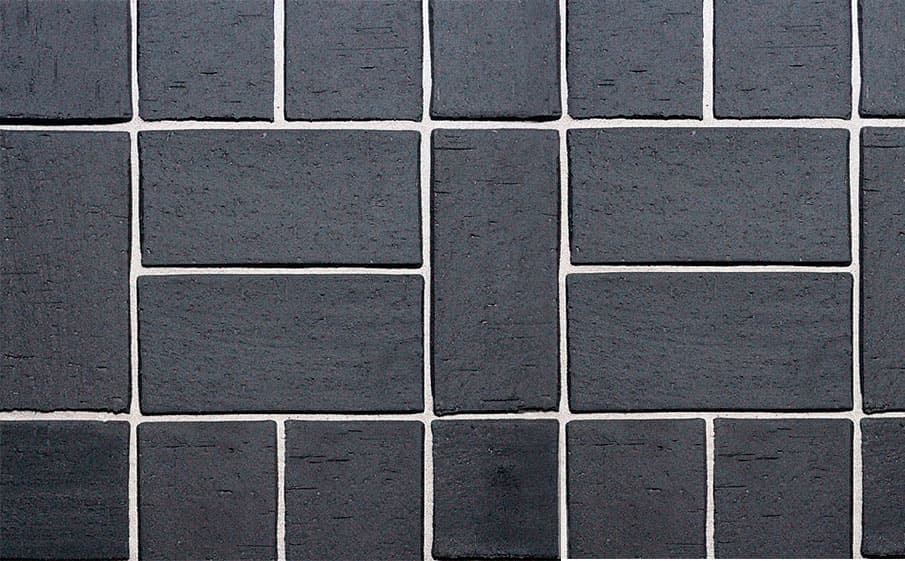 Тротуарная клинкерная брусчатка Roben Schwabing schwarz-nuanciertt gefast, 200*100*40 мм
