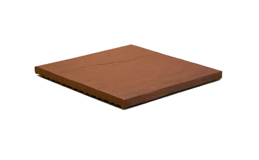 Напольная клинкерная плитка Экоклинкер бордо гладкая, 250*250*14 мм