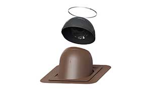 Проходной элемент VILPE PIIPPU №2 круглый, коричневый