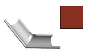 Угол желоба внешний CM Vattern красный 130 град., D 150 мм
