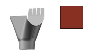 Воронка приемная CM Vattern красный, D 150 мм