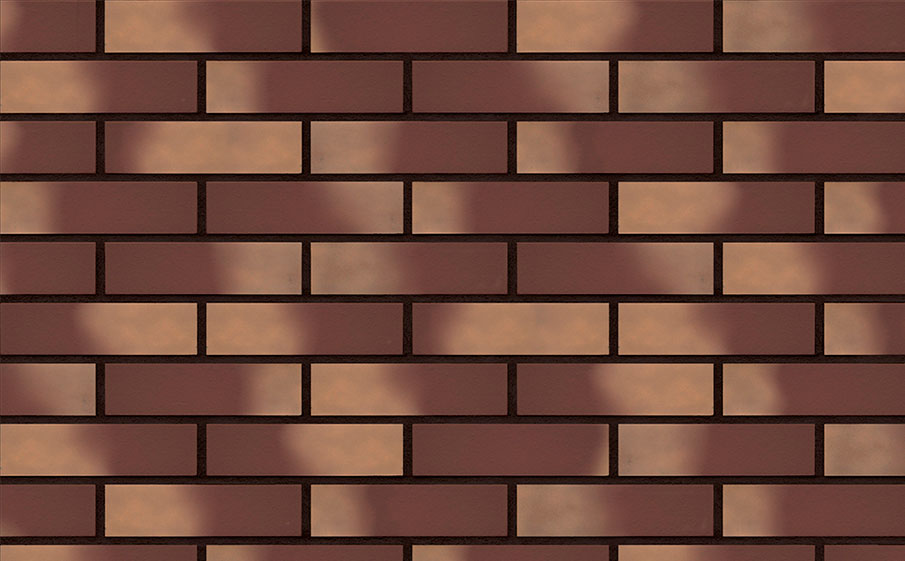 Клинкерная фасадная плитка KING KLINKER Dream House Золотая осень (13) гладкая NF, 240*71*10 мм