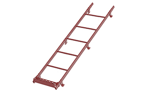 Лестница кровельная BORGE серо-коричневый, 3 м