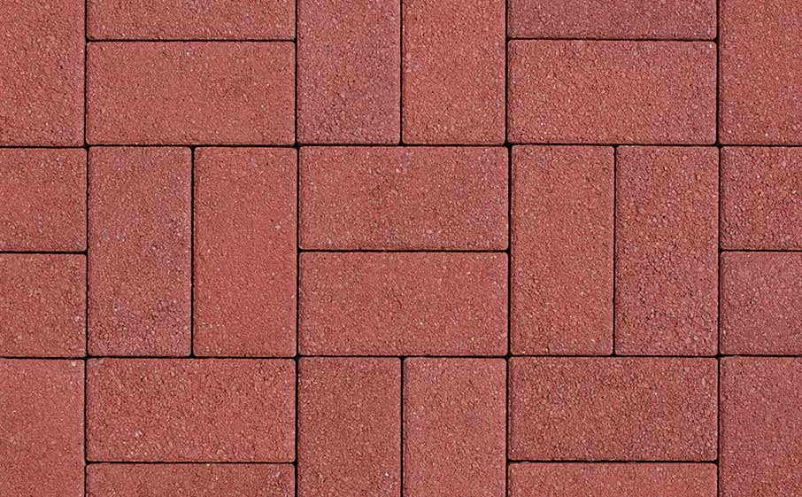 Плитка тротуарная ВЫБОР ЛА-Линия 2П.10, Гранит красный, 200*100*100 мм