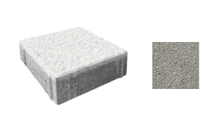 Плитка тротуарная ВЫБОР Бельпассо 4КБ.6, Гранит серый, 150*150*60 мм