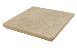 Клинкерная угловая флорентийская ступень Interbau Nature Art Bambus beige, 320*320*9,5 мм