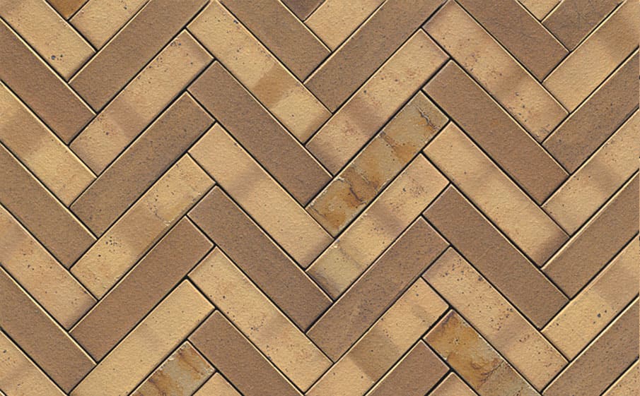 Тротуарная клинкерная брусчатка Muhr №06S Hellbraun-bunt spezial, 240*61*71 мм