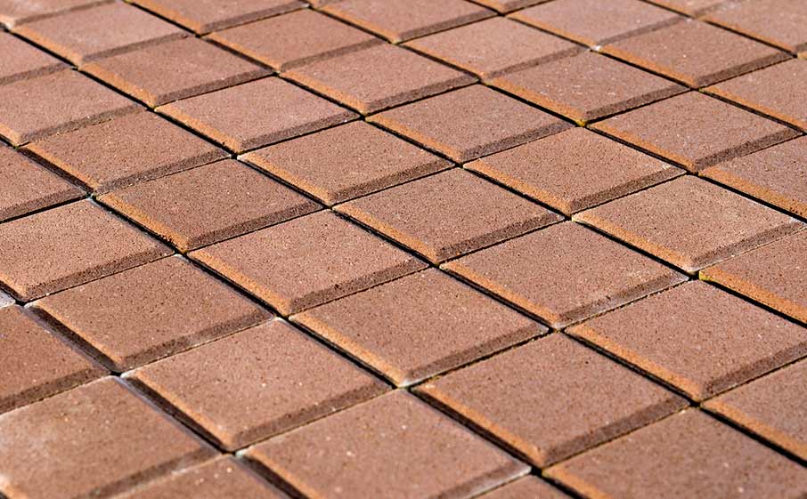 Плитка тротуарная BRAER Лувр терракотовый, 100*100*60 мм