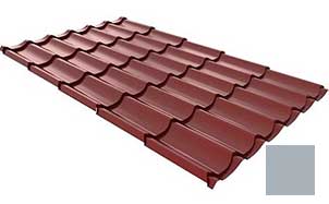 Металлочерепица Ruukki Monterrey Standart, цвет RR21 светло-серый