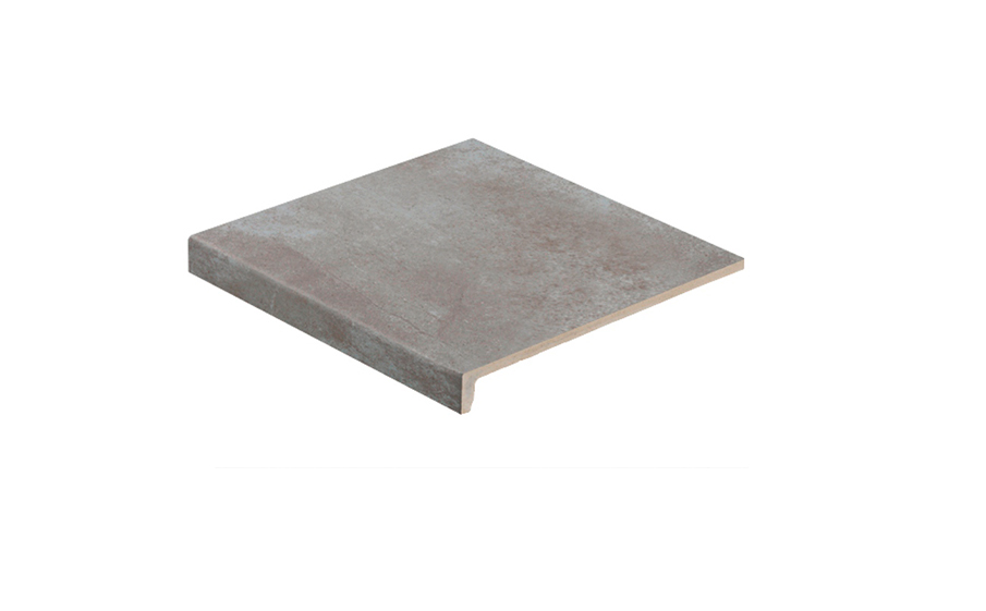 Клинкерная ступень прямоугольная рядовая Loftstufe Stroeher Keraplatte Aera T 705 beton, 294х340х35х11 мм