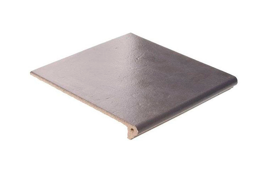 Клинкерная ступень флорентинер ABC Mittelalterliche Lichtgrau, 335*310*10 мм