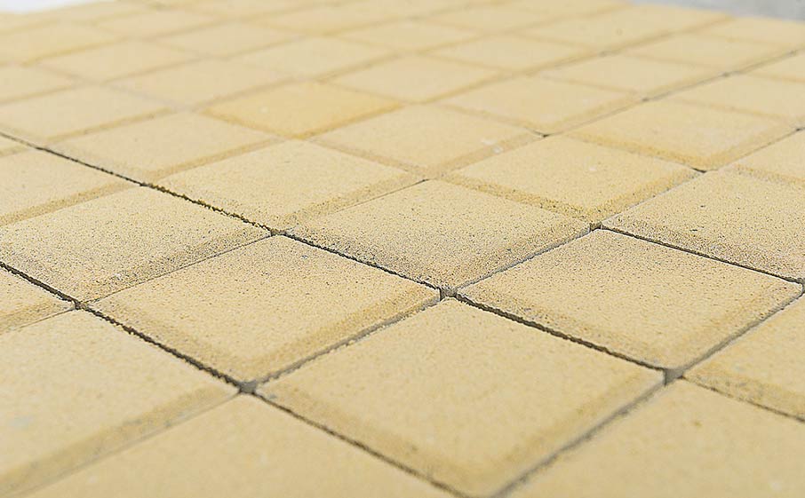 Плитка тротуарная BRAER Лувр песочный, 100*100*60 мм