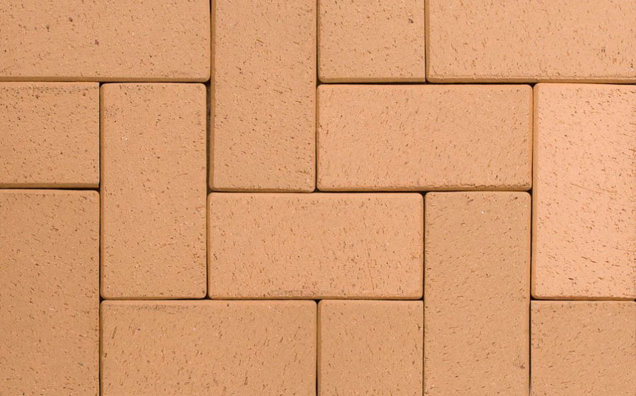 Тротуарная клинкерная брусчатка ABC Lederfarben-nuanciert, 200х100х40 мм