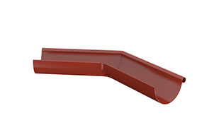 Угол желоба наружный LINDAB RVY сталь, кирпично-красный, 135 град., D 190 мм