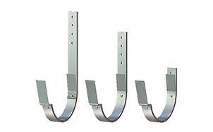 Крюк крепления желоба LINDAB K11 сталь, графитовый металлик, D 125 мм, L 110 мм