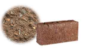 Облицовочный бетонный камень торцевой Меликонполар СКЦ 2Л-4 коричневый 5%, 390*120*188 мм