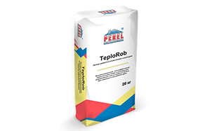 Цементно-известковая штукатурка PEREL TeploRob 0518, 20 кг