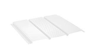 Софит с центральной перфорацией AQUASYSTEM PURAL белый (RR 20), 3,0*0,303 м