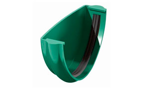 Заглушка желоба Verat зеленый, D 125 мм