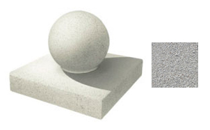 Бетонный Шар-2 ВЫБОР, гранит белый (без подставки), диаметр 300 мм