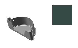 Заглушка желоба CM Vattern темно-серый, D 150 мм