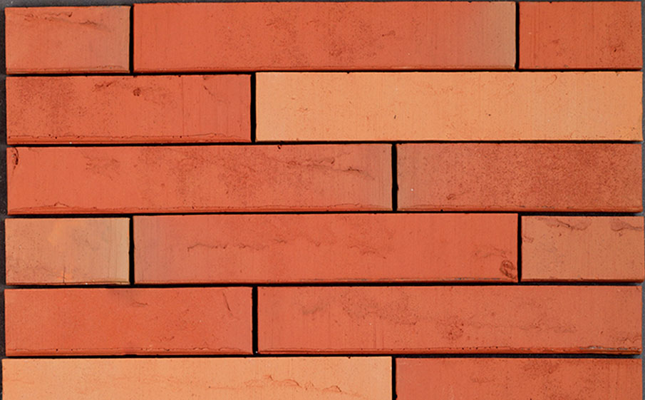 Кирпич облицовочный ручной формовки Terca Linnaeus Tilia (light red), 288*88*48 мм