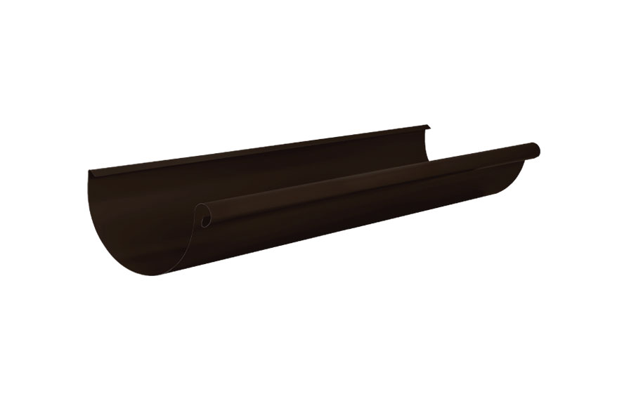 Желоб водосточный AQUASYSTEM PURAL MATT темно-коричневый RR32, D 150 мм, L 3 м