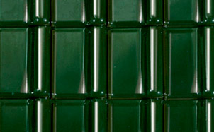 Керамическая черепица LAUMANS Tiefa XL Variabel рядовая, 121 темно-зеленый, высококачественная глазурь