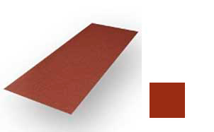 Плоский лист Ruukki Polyester матовый, цвет Ral 8004 терракот