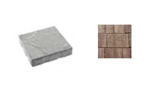 Плитка тротуарная ВЫБОР Квадро Искусственный камень 4K.6, Плитняк