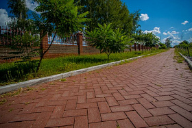 Тротуарная клинкерная брусчатка Керамейя БрукКерам Рубин, 200*100*45 мм