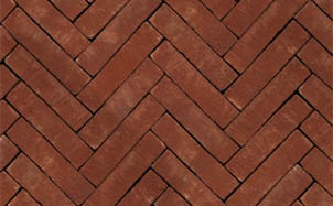 Клинкерная тротуарная брусчатка ручной формовки Penter Torino rood, 200х50х85 мм