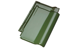 Керамическая черепица рядовая Jacobi J11V зеленый благородный ангоб