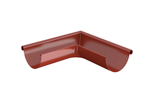 Угол желоба наружный LINDAB RVY сталь, кирпично-красный, 135 град., D 150 мм