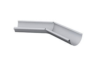 Угол желоба внутренний LINDAB RVI сталь, серебристый металлик, 135 град., D 125 мм