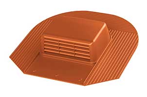 Кровельный вентиль VILPE HUOPA - KTV / HARJA кирпичный, 351*266 мм