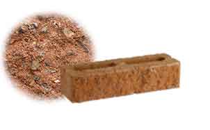 Облицовочный бетонный камень торцевой Меликонполар СБ-2 красный 1,5%, 380*120*90 мм