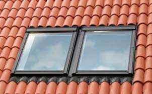 Комплект из 2-х окладов (бок о бок) для профилированной кровли VELUX EKW 0021, 550*780 мм